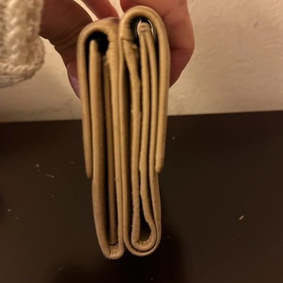 Chanel tan compact wallet. Pre loved condition. - Picture 8 of 9